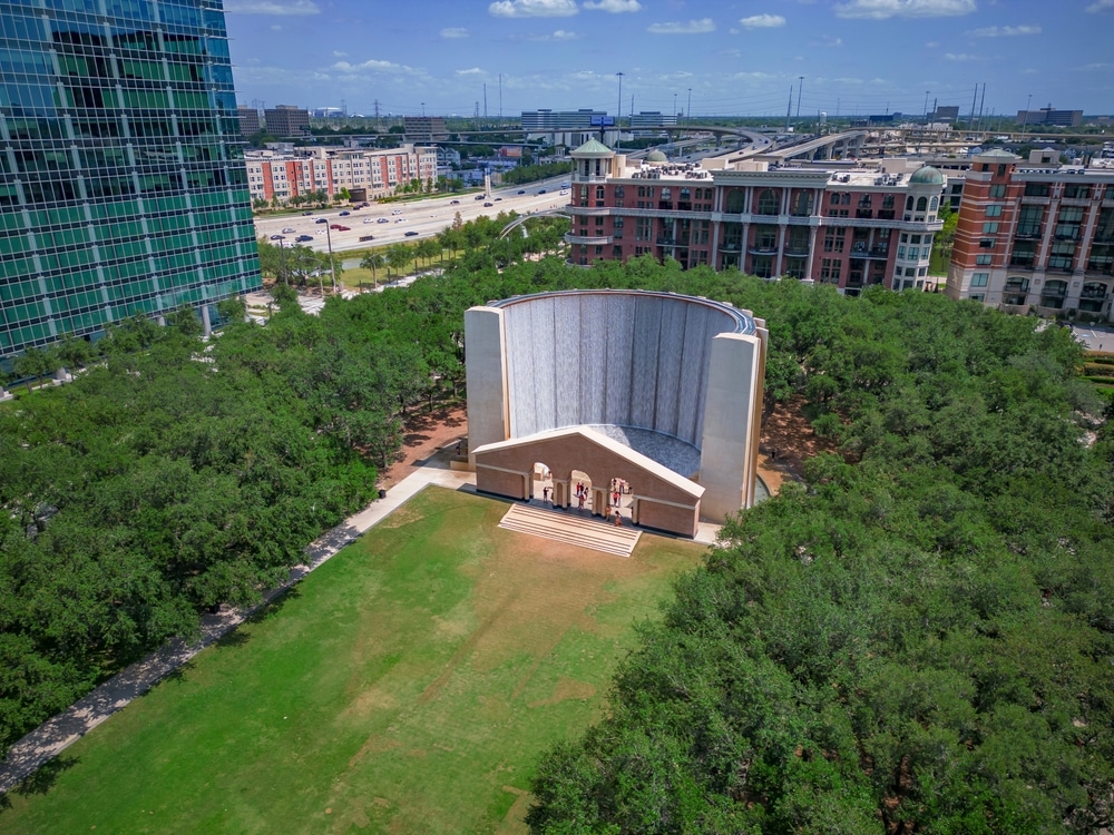 Aerial,View,Of,Waterwall,Park,,Houston,Texas